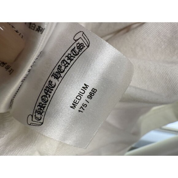 Chrome Hearts Long Sleeve Graphic Tee With Pocket Multicolor Floral Print White - Picture 10 of 14